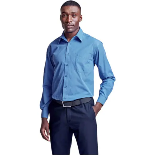 Mens Long Sleeve Micro Check Main